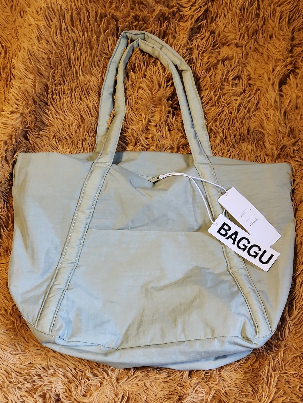NWT BAGGU Celadon Cloud Tote Bag